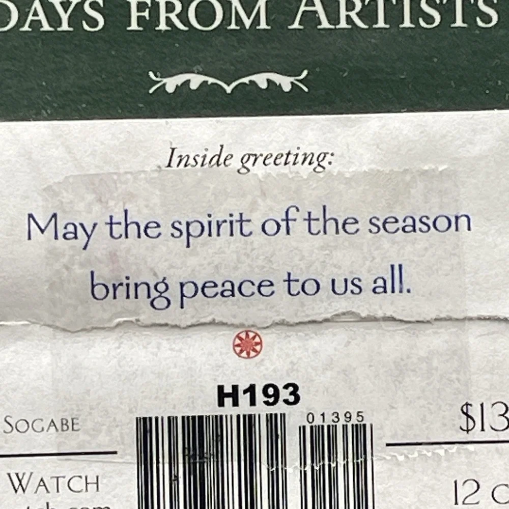 Aki Sogabe Artists To Watch Holiday Cards Birch Trees Moon Snow 12 Ct